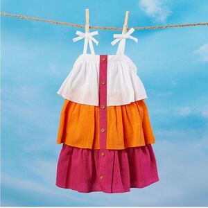 Toddler girl tiered dress